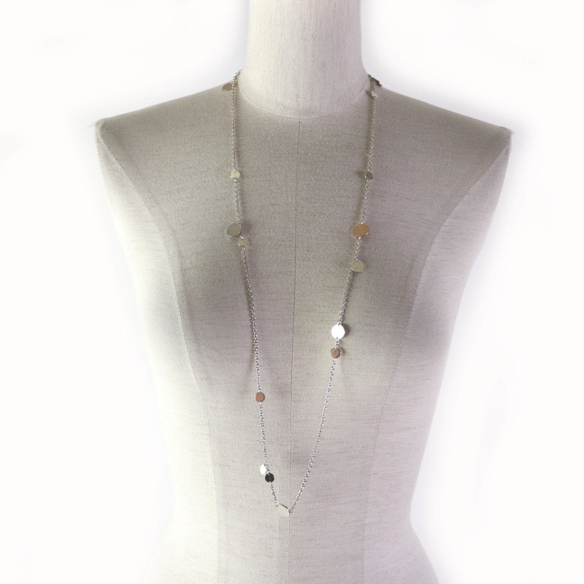 Sellier Pendant Necklace 18K Gold and Sterling Silver