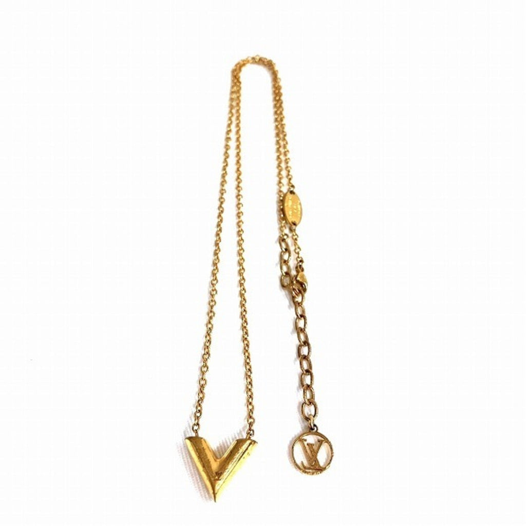Collier Essential V Pendant Necklace Gold