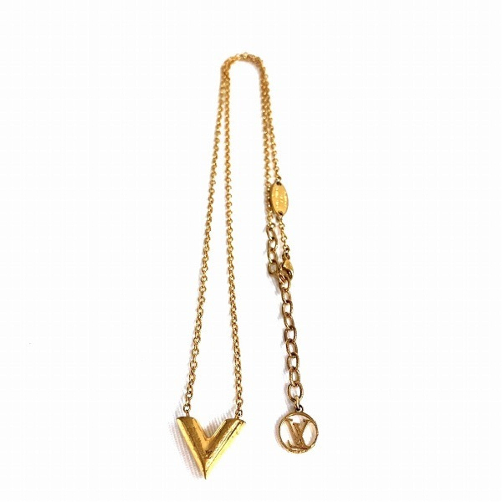 Collier Essential V Pendant Necklace Gold
