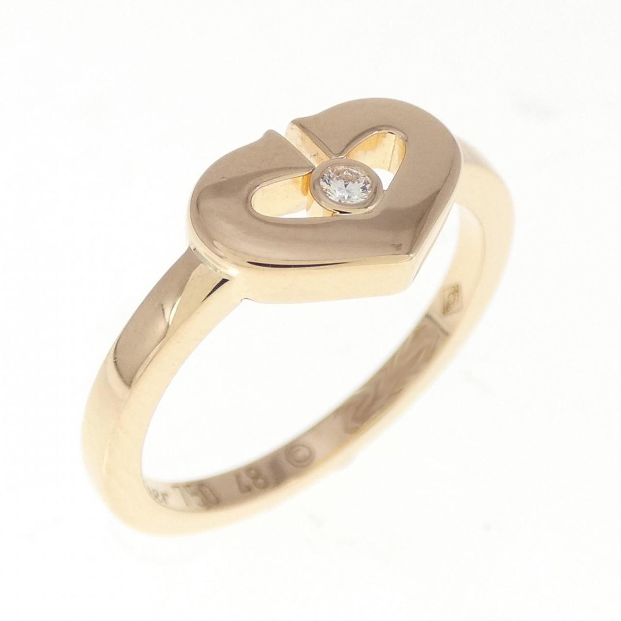 C Heart Ring 18K Rose Gold