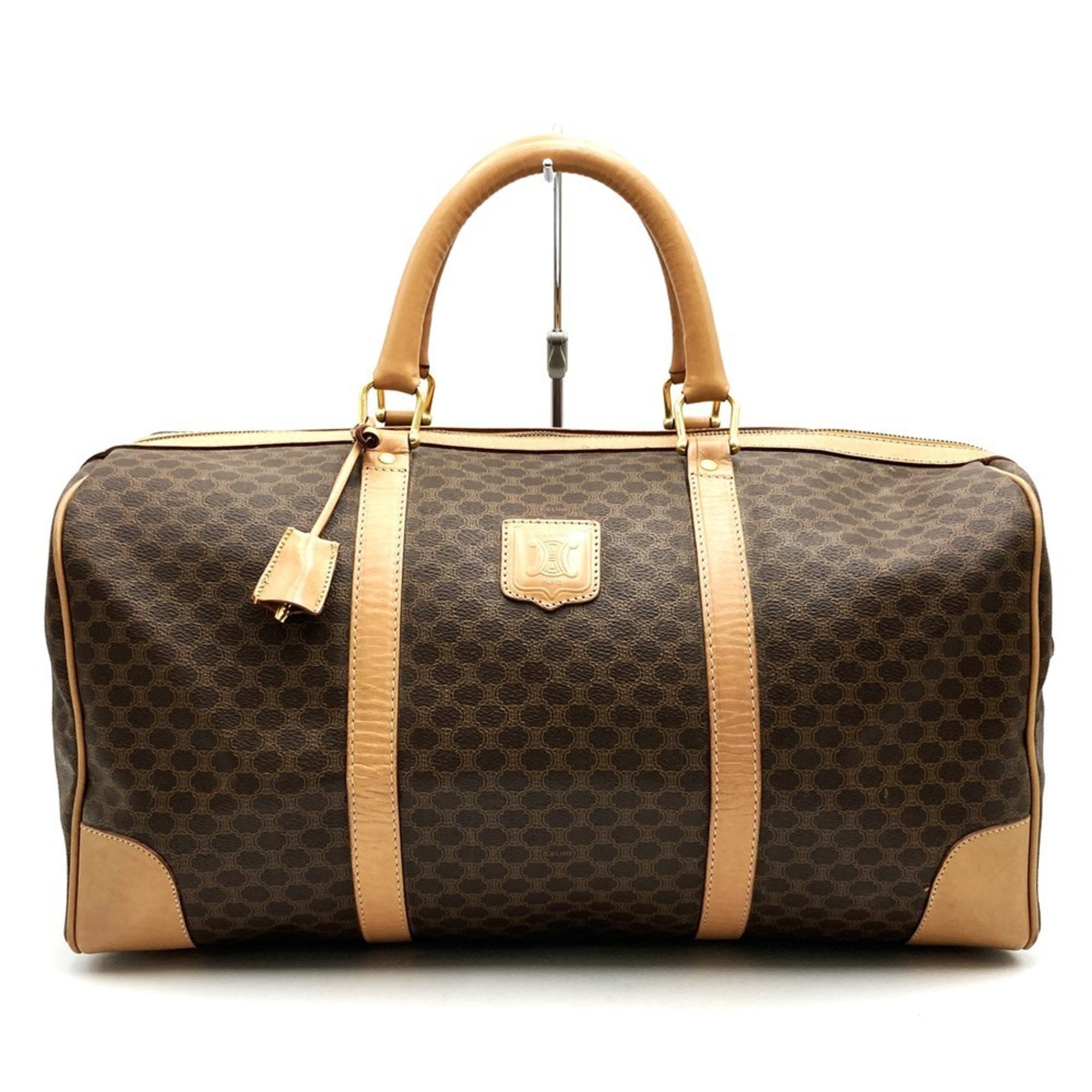 Vintage Duffle Bag Macadam Coated Canvas Large