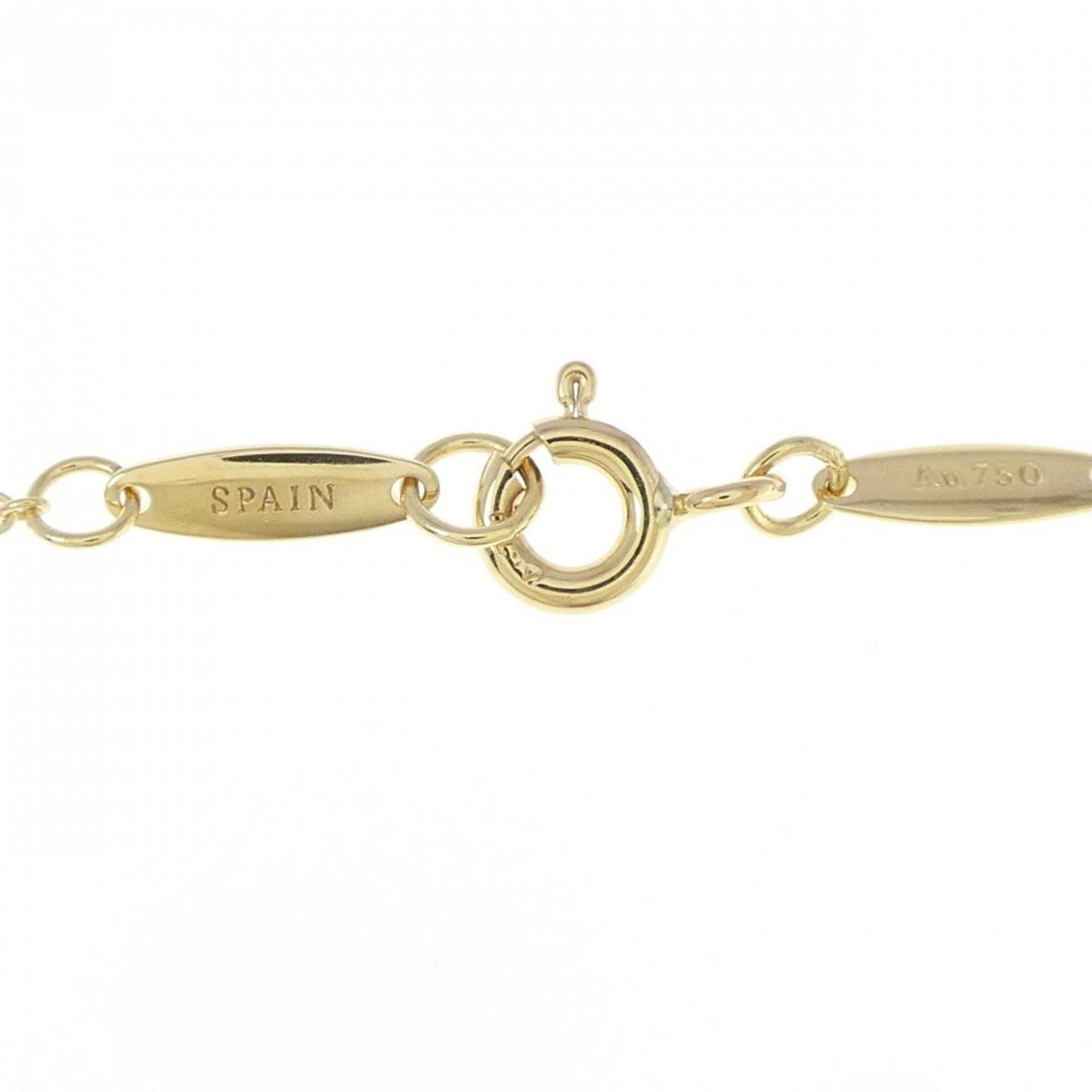 Open Heart Pendant Necklace 18K Yellow Gold 15.1mm