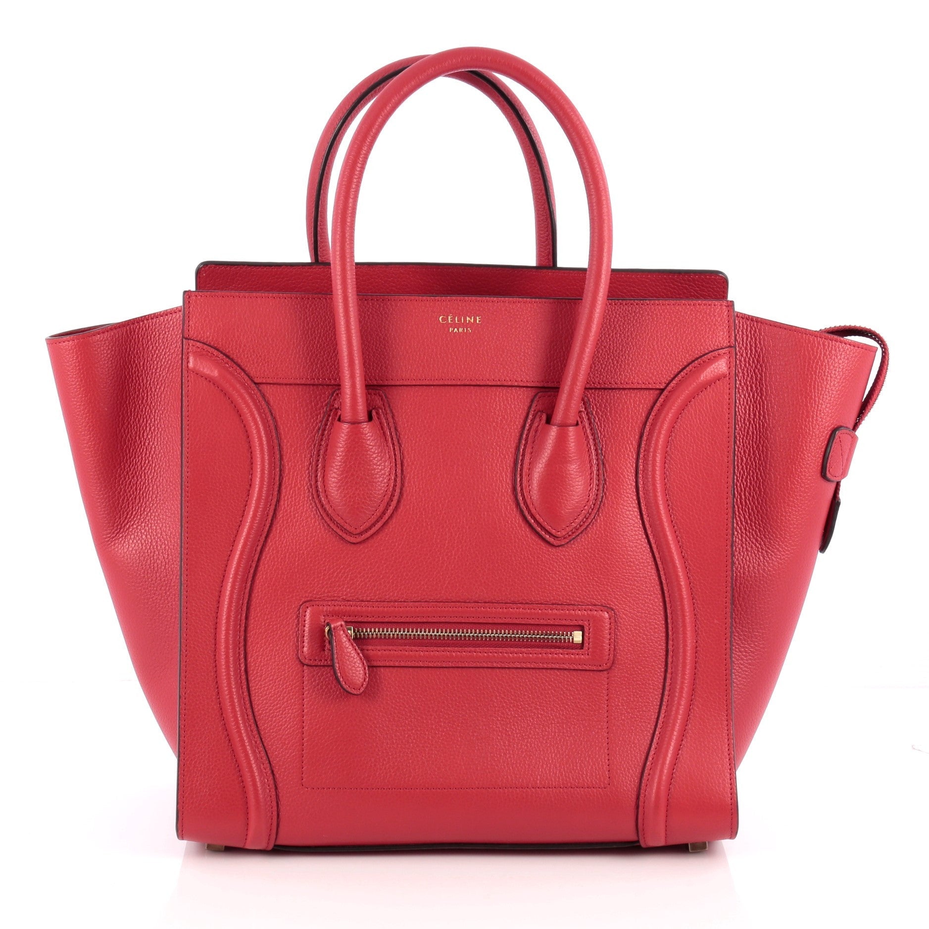 Luggage Handbag Grainy Leather Mini