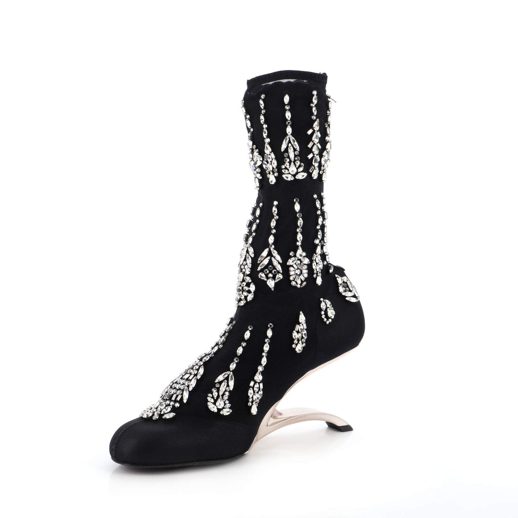 Women's Arc Boots Mesh with Crystals