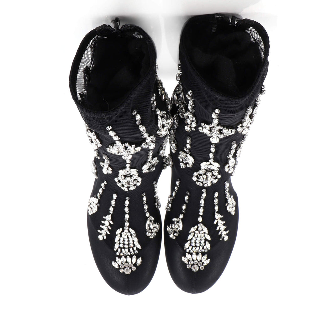 Women's Arc Boots Mesh with Crystals