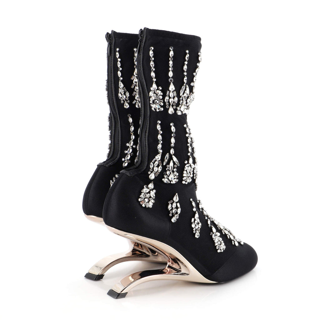 Women's Arc Boots Mesh with Crystals