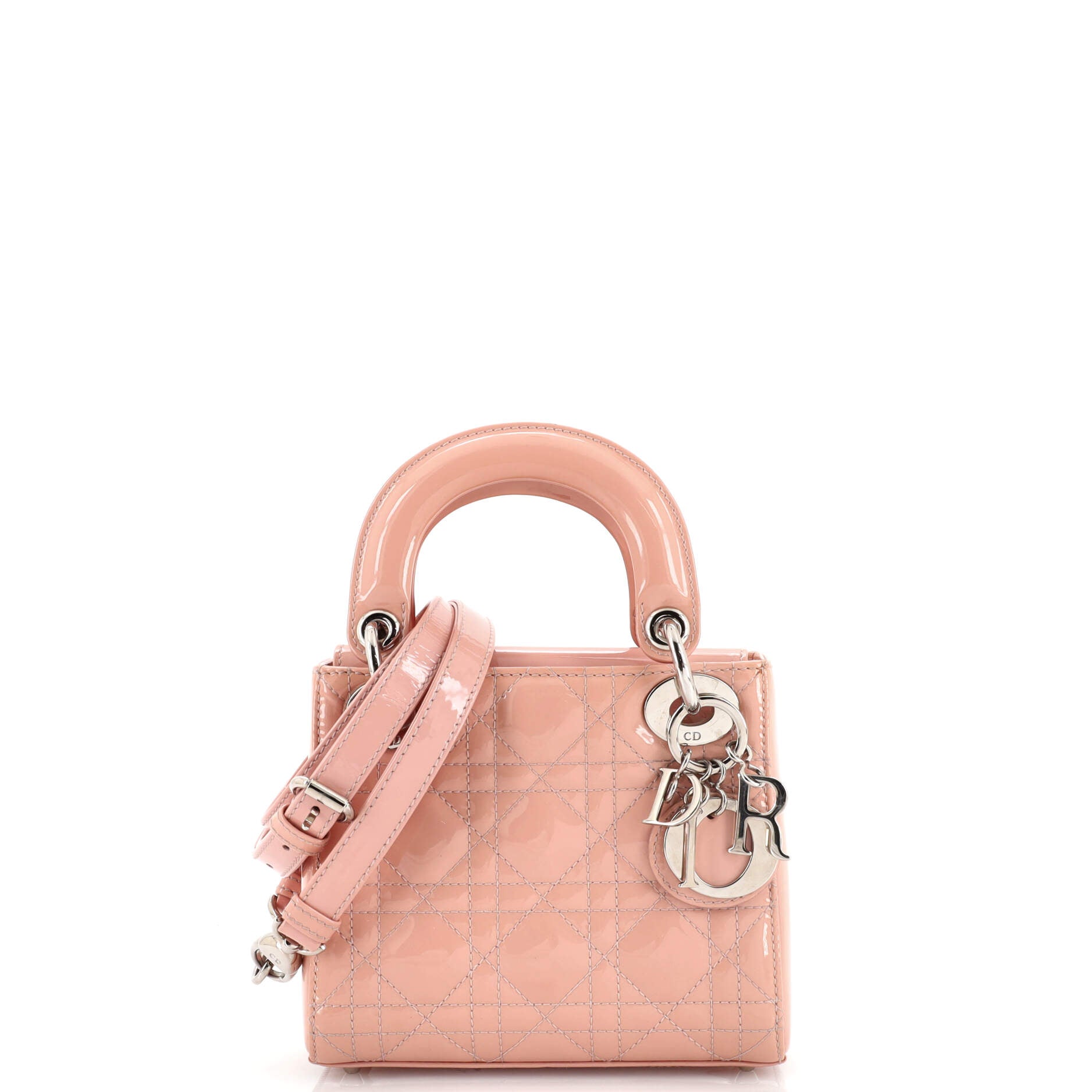 Lady Dior Bag Cannage Quilt Patent Mini