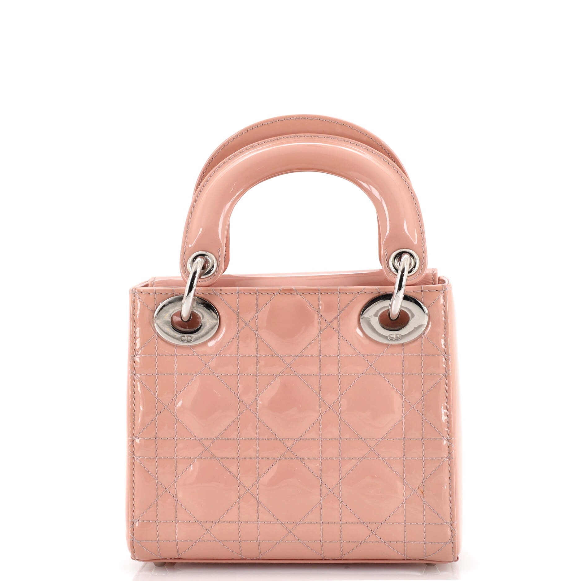 Lady Dior Bag Cannage Quilt Patent Mini