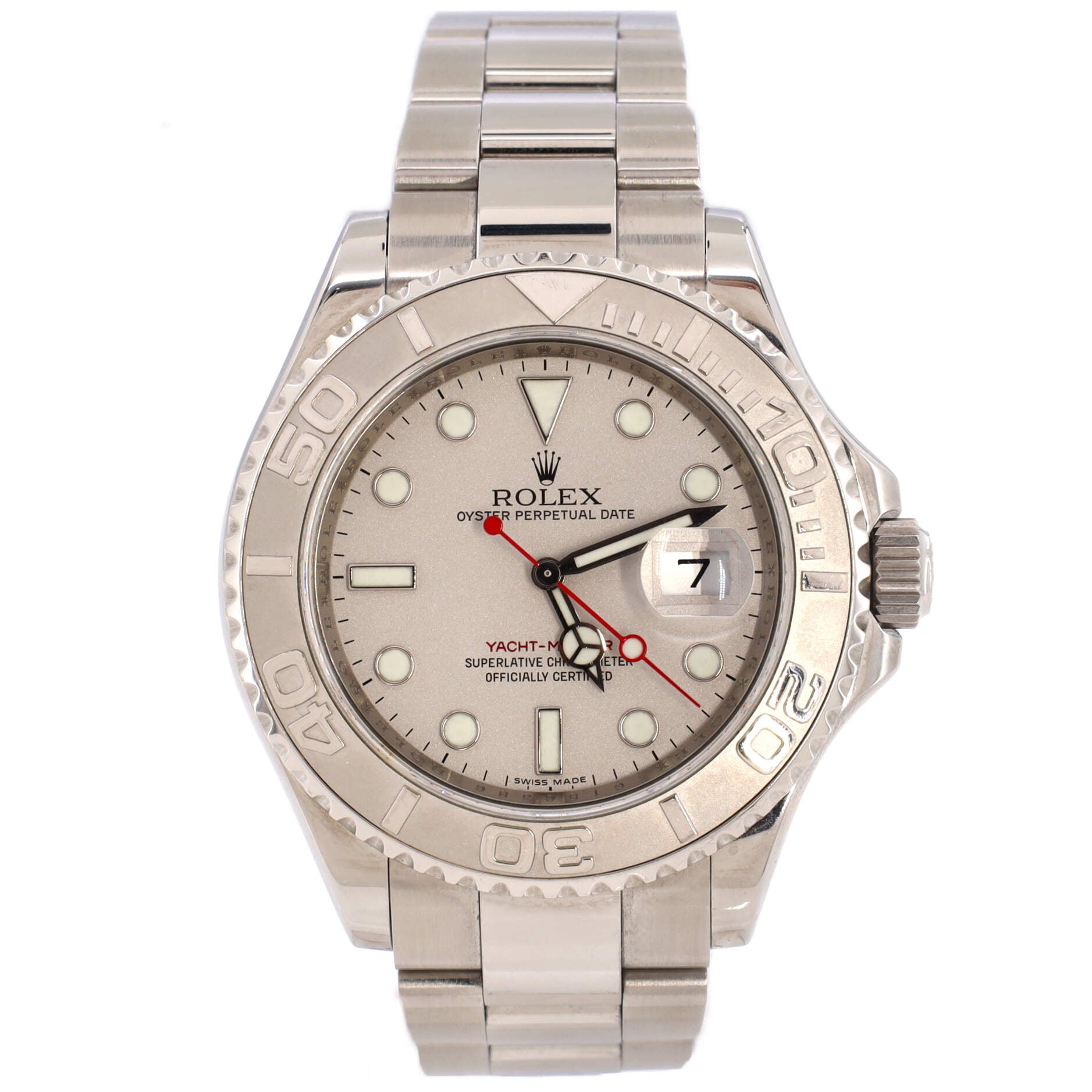 Oyster Perpetual Yacht-Master Automatic Watch Stainless Steel and Platinum 40