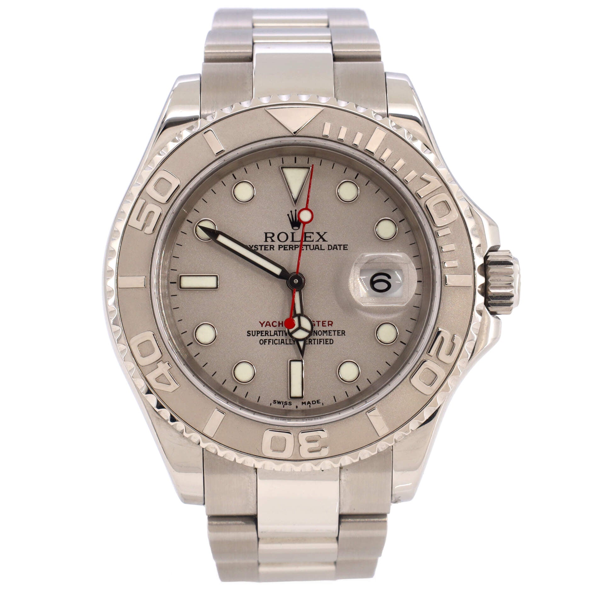 Oyster Perpetual Yacht-Master Automatic Watch Stainless Steel and Platinum 40