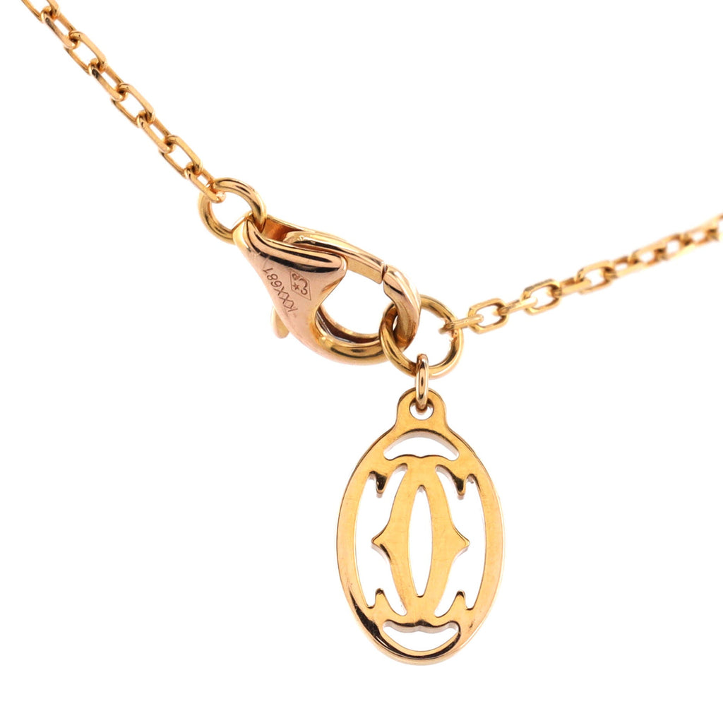 Diamants Legers Pendant Necklace 18K Yellow Gold with Diamond Small