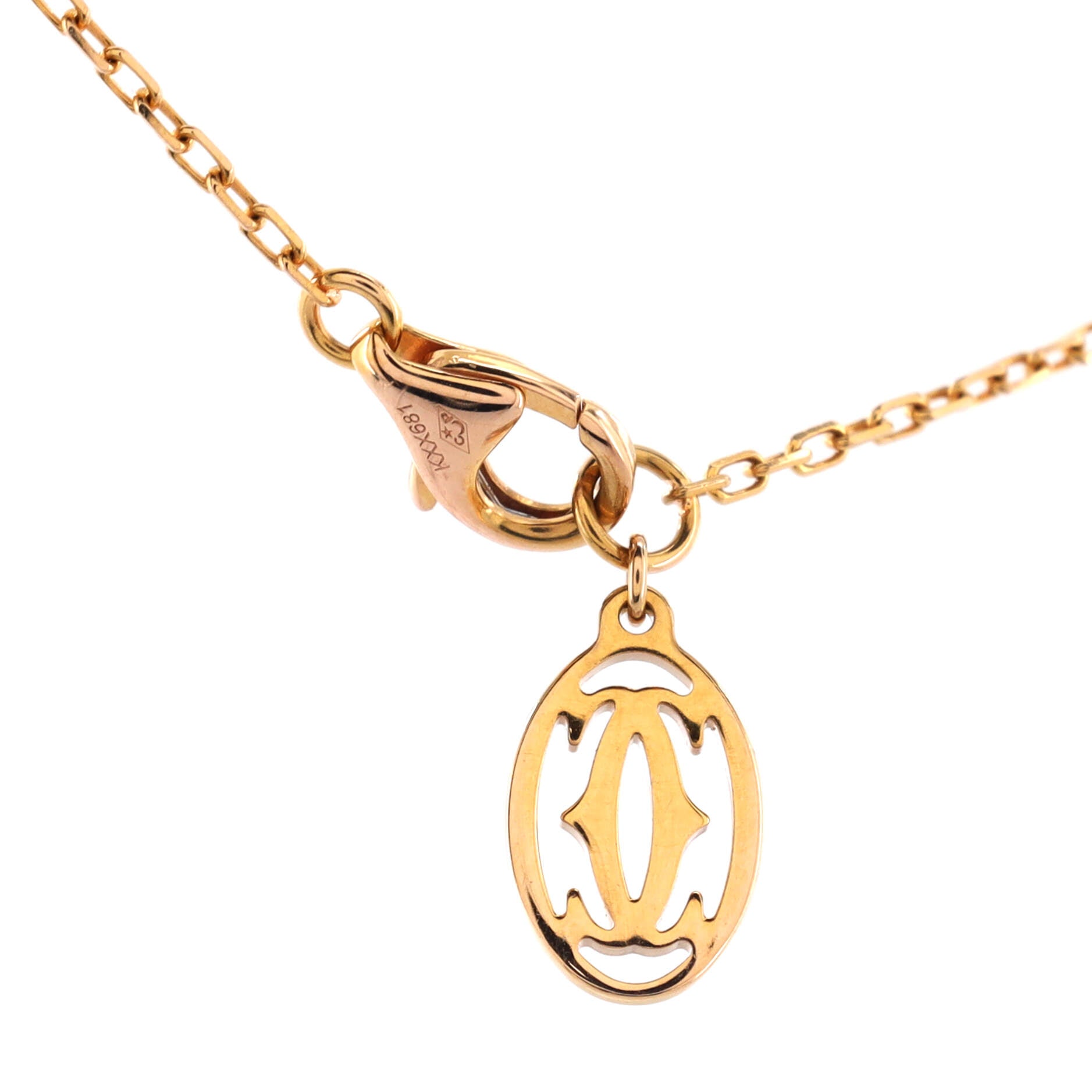 Diamants Legers Pendant Necklace 18K Yellow Gold with Diamond Small