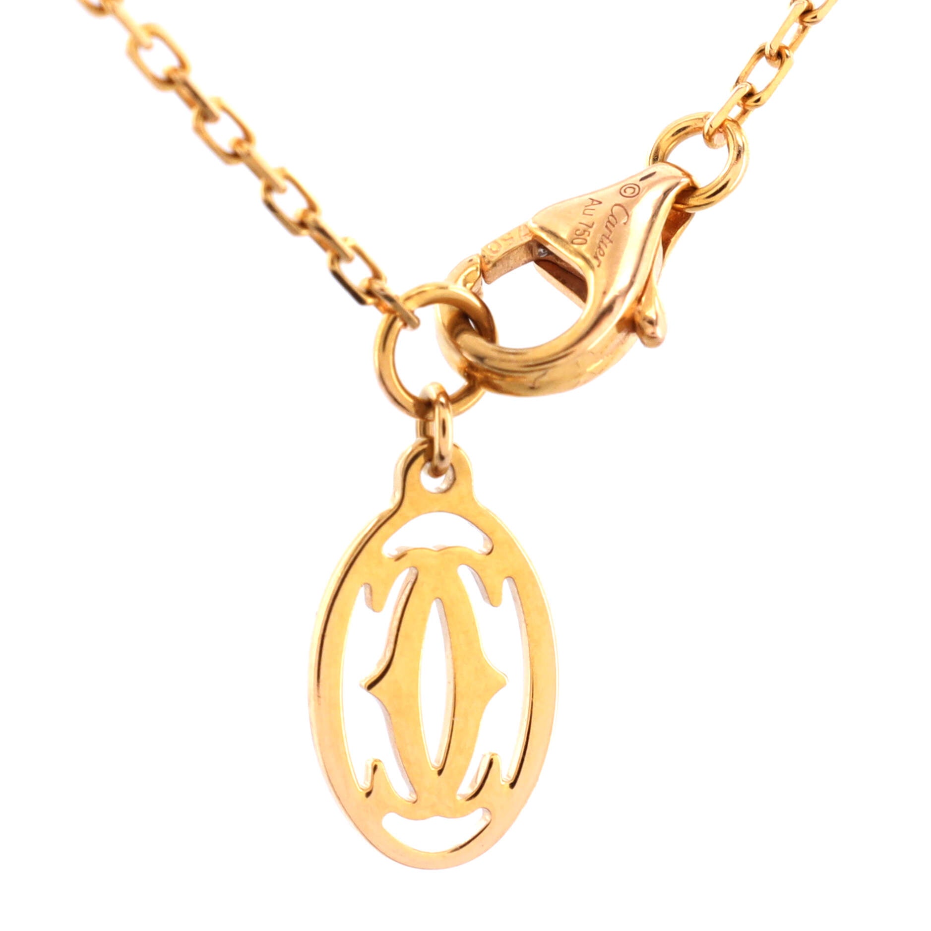 Diamants Legers Pendant Necklace 18K Yellow Gold with Diamond Small