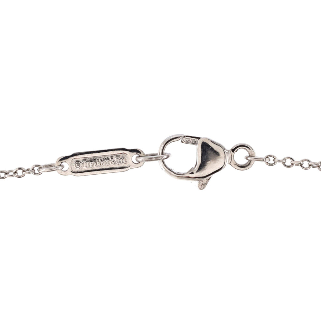Cobblestone Oval Pendant Necklace Platinum with Diamonds and Pink Sapphires with Blue Sapphires