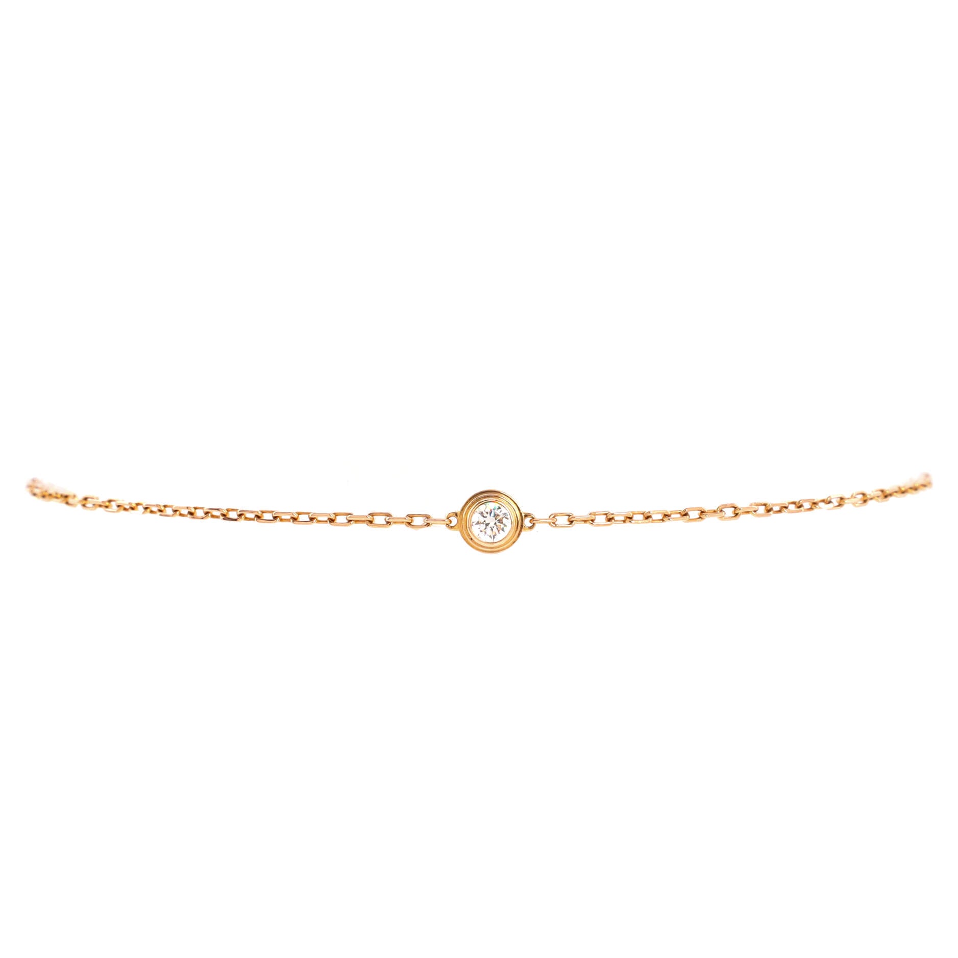 D'Amour Bracelet 18K Rose Gold and Diamond Small