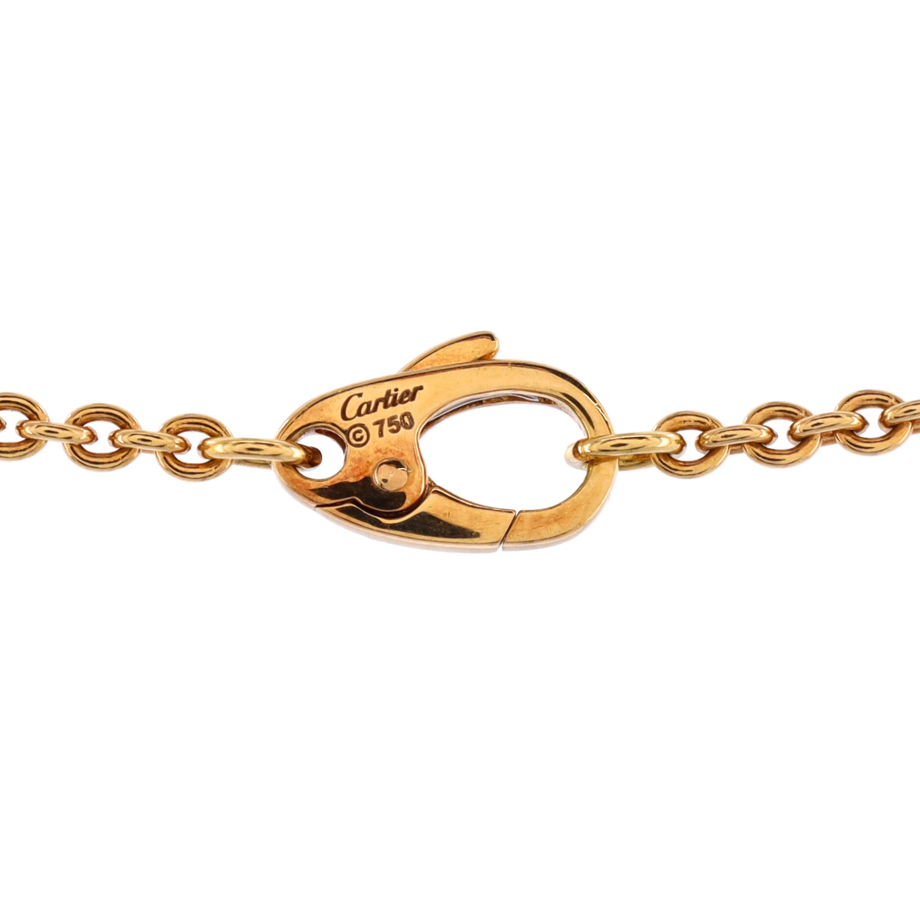 Five Baby Trinity Station Necklace 18K Tricolor Gold