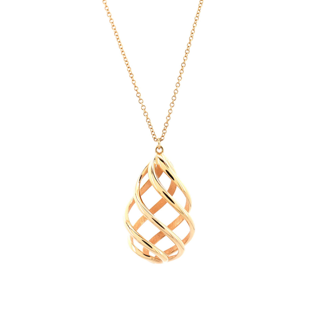 Paloma Picasso Venezia Luce Pendant Necklace 18K Rose Gold