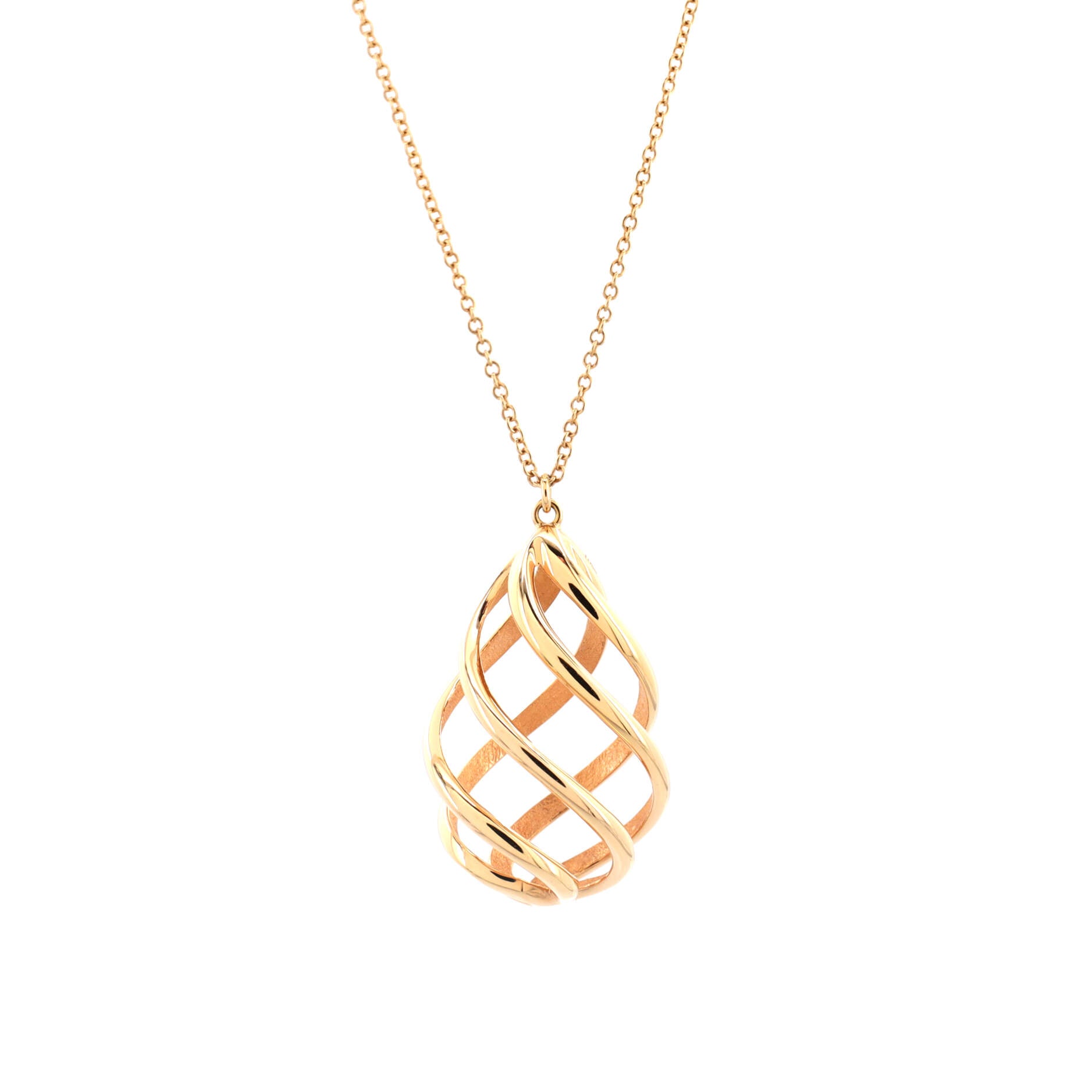 Paloma Picasso Venezia Luce Pendant Necklace 18K Rose Gold