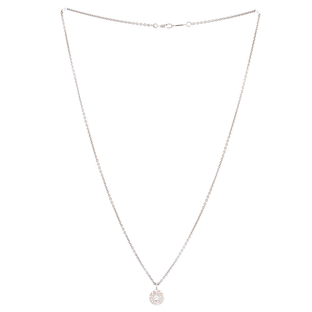 1837 Charm Pendant Necklace 18K White Gold and Diamond