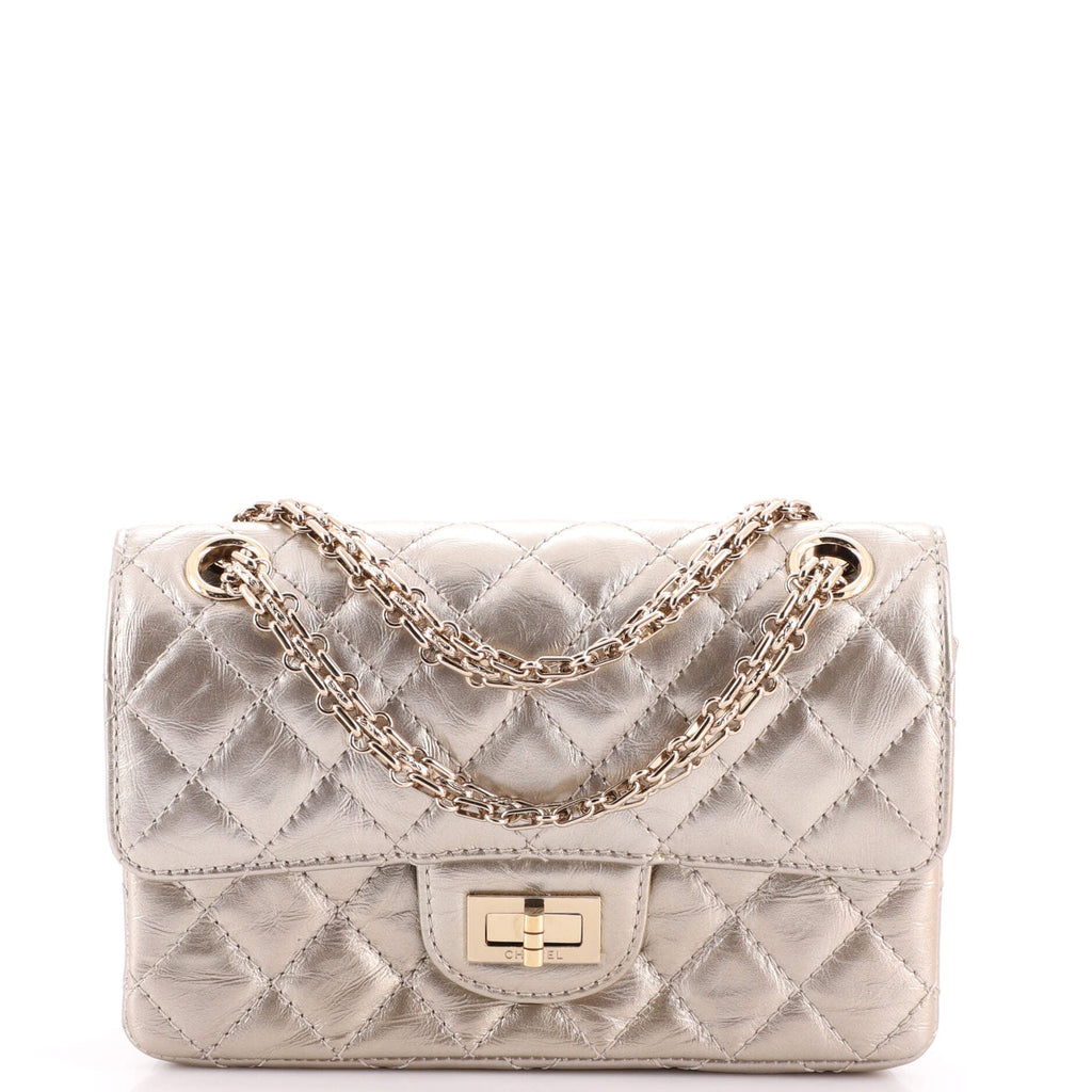 Reissue 2.55 Flap Bag Quilted Aged Calfskin Mini