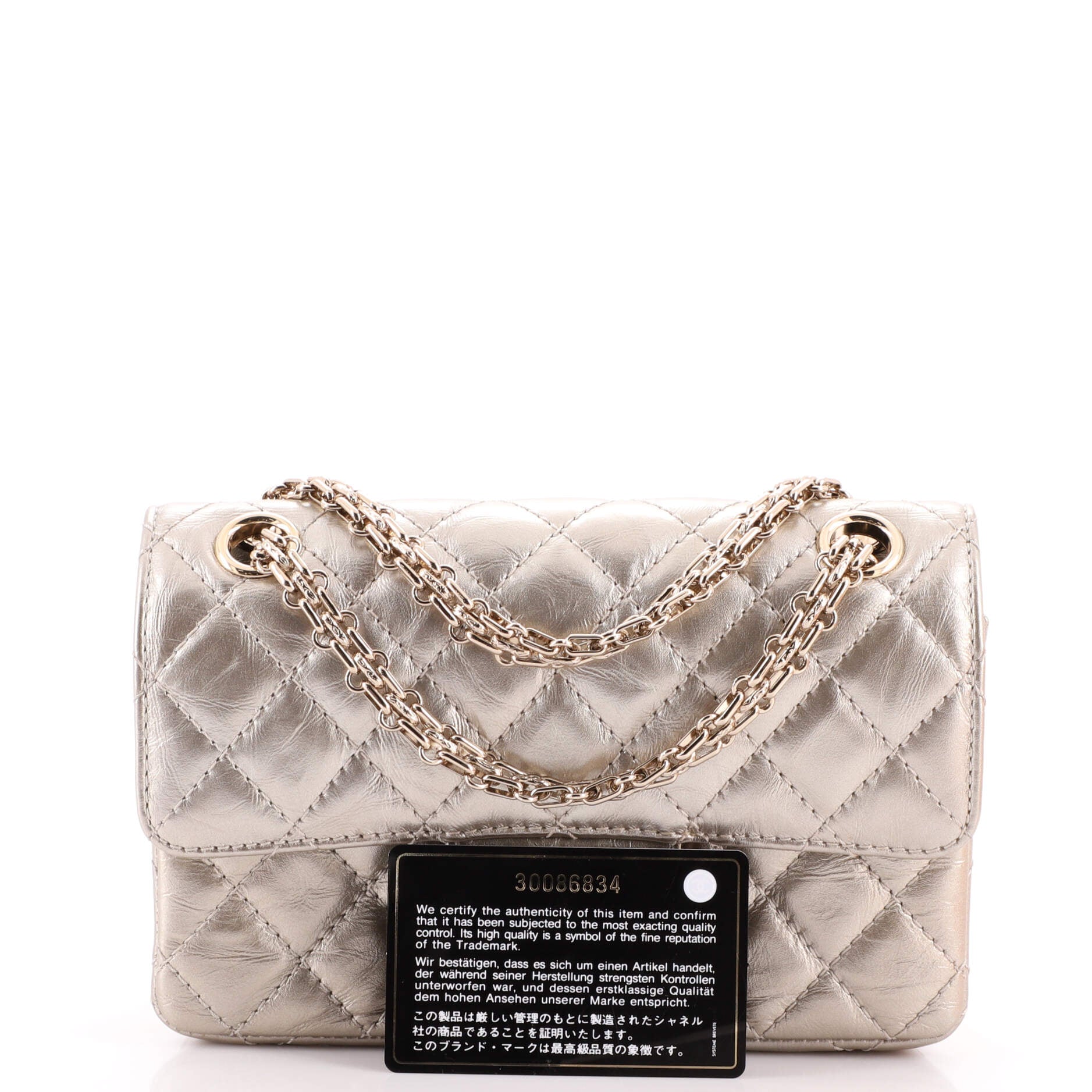 Reissue 2.55 Flap Bag Quilted Aged Calfskin Mini