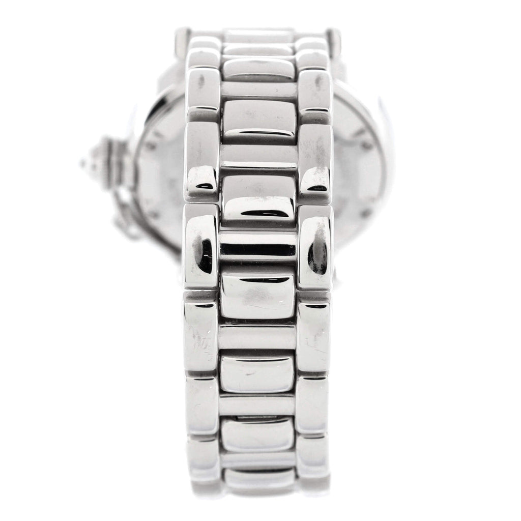 Pasha de Cartier Automatic Watch White Gold with Diamond Logo Dial 32
