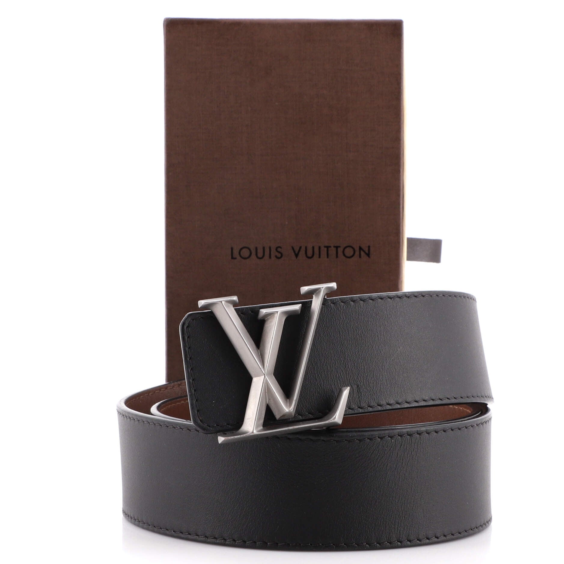 LV Pyramide Reversible Belt Leather Wide 85