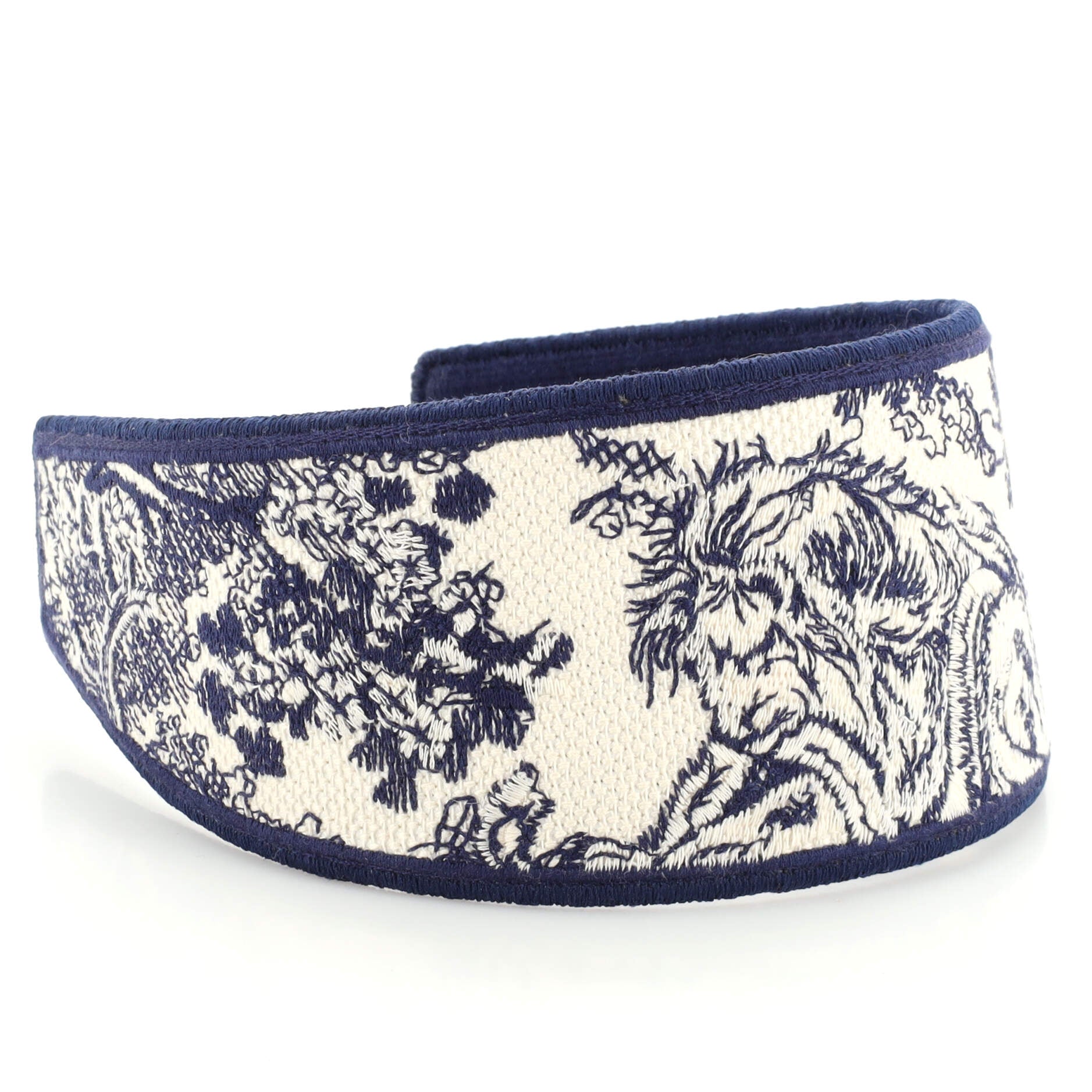 Toile de Jouy Headband Embroidered Canvas
