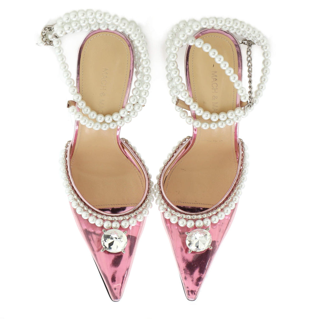 Women's Diamond of Elizabeth Slingback Pumps PVC