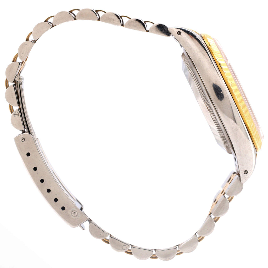 Oyster Perpetual Datejust Automatic Watch Stainless Steel and Yellow Gold with Diamond Markers 36