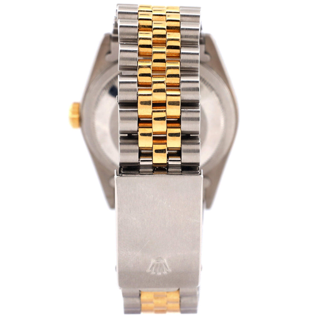Oyster Perpetual Datejust Automatic Watch Stainless Steel and Yellow Gold with Diamond Markers 36
