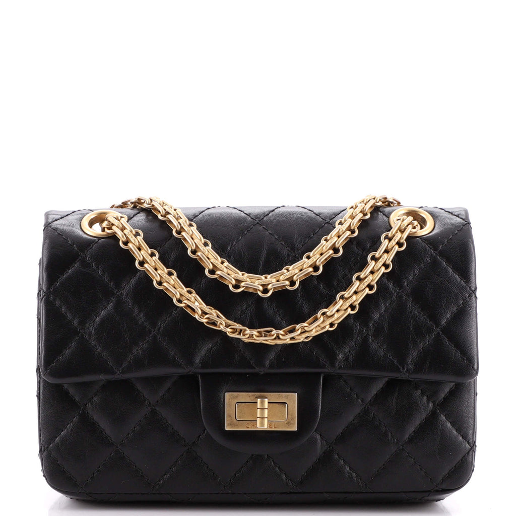 Reissue 2.55 Flap Bag Quilted Aged Calfskin Mini