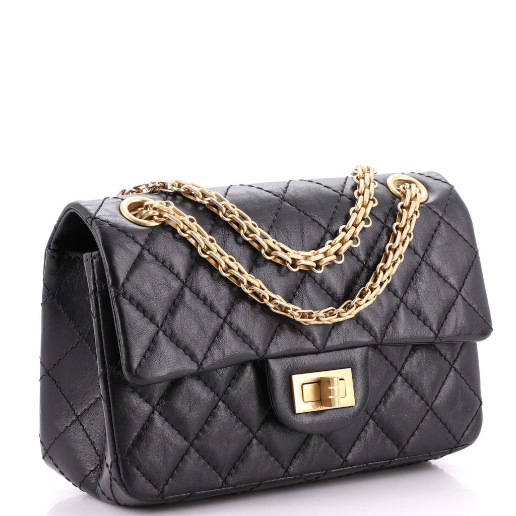 Reissue 2.55 Flap Bag Quilted Aged Calfskin Mini
