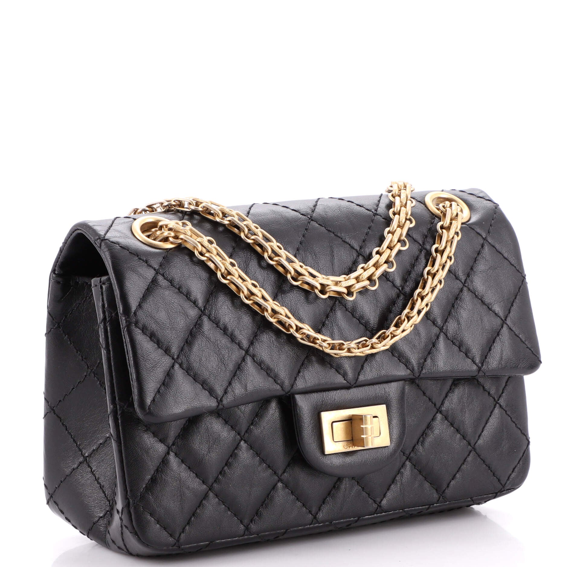 Reissue 2.55 Flap Bag Quilted Aged Calfskin Mini