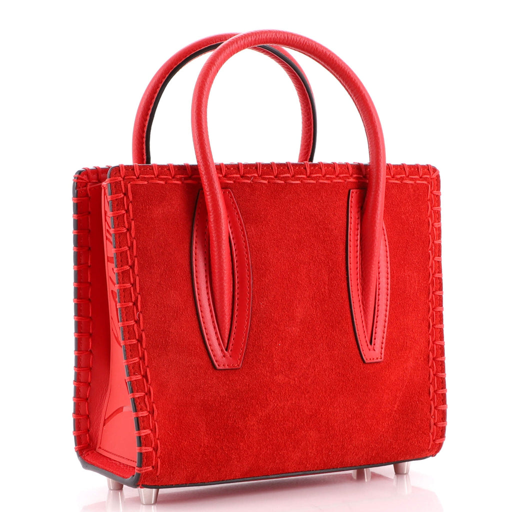 Paloma Tote Whipstitch Leather and Suede Mini