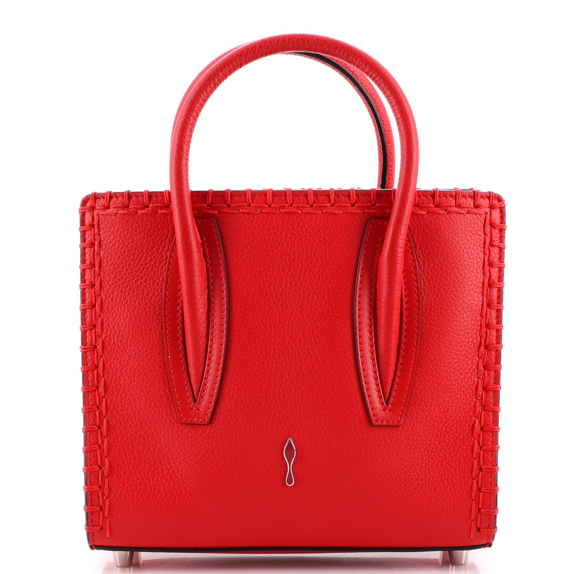 Paloma Tote Whipstitch Leather and Suede Mini