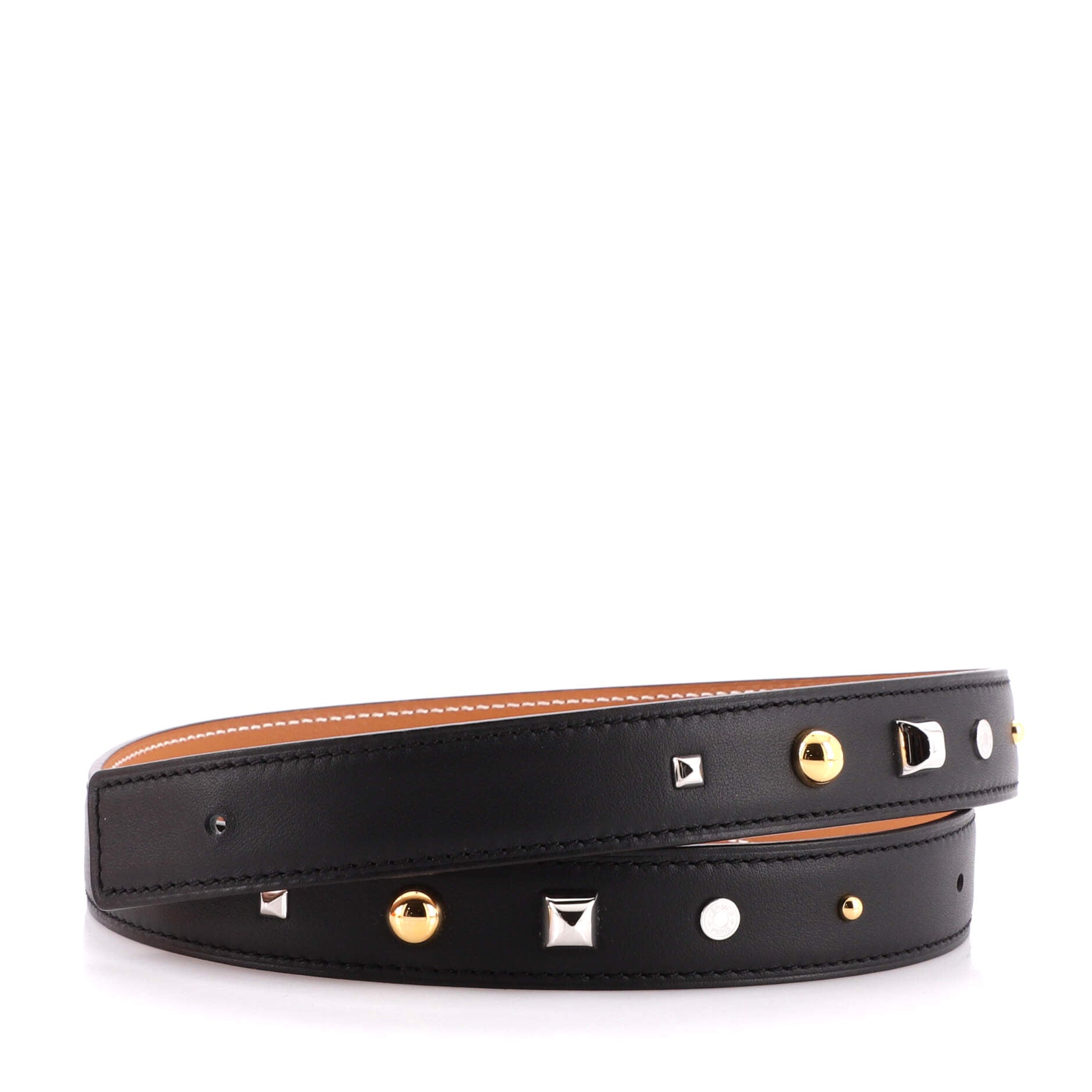 Medor Belt Studded Leather Thin 70