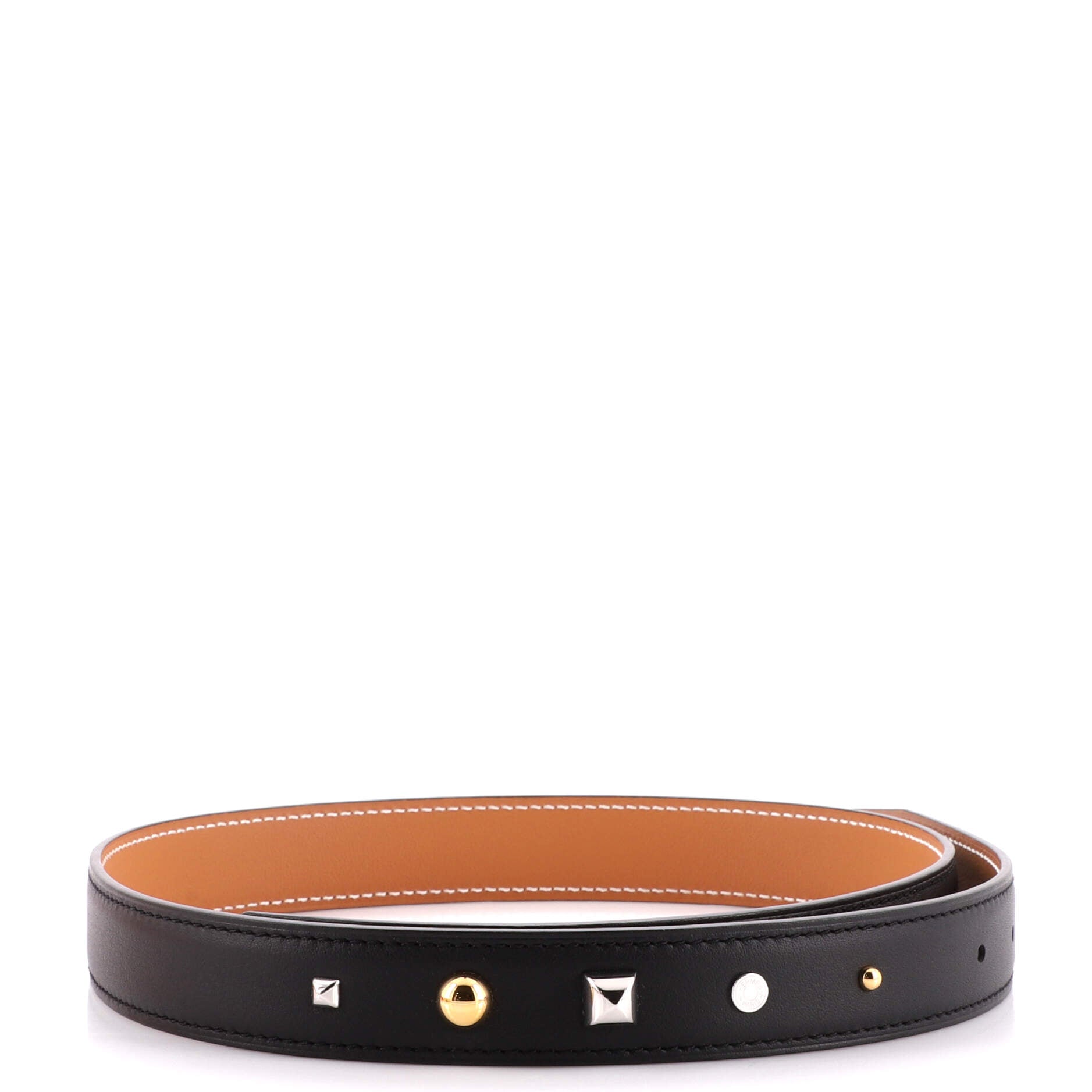 Medor Belt Studded Leather Thin 70