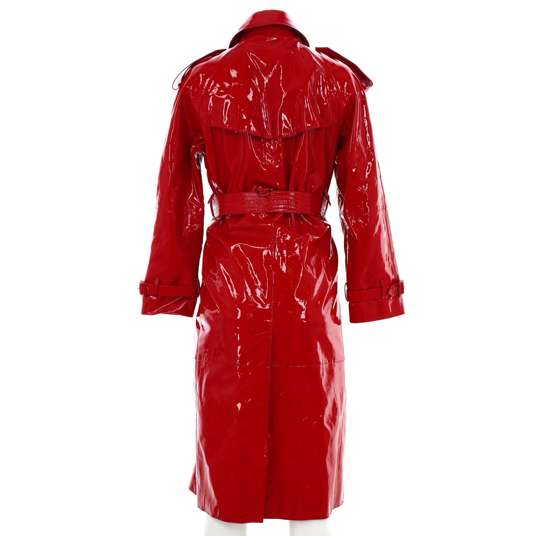 Women's Double Breasted Trench Coat Patent