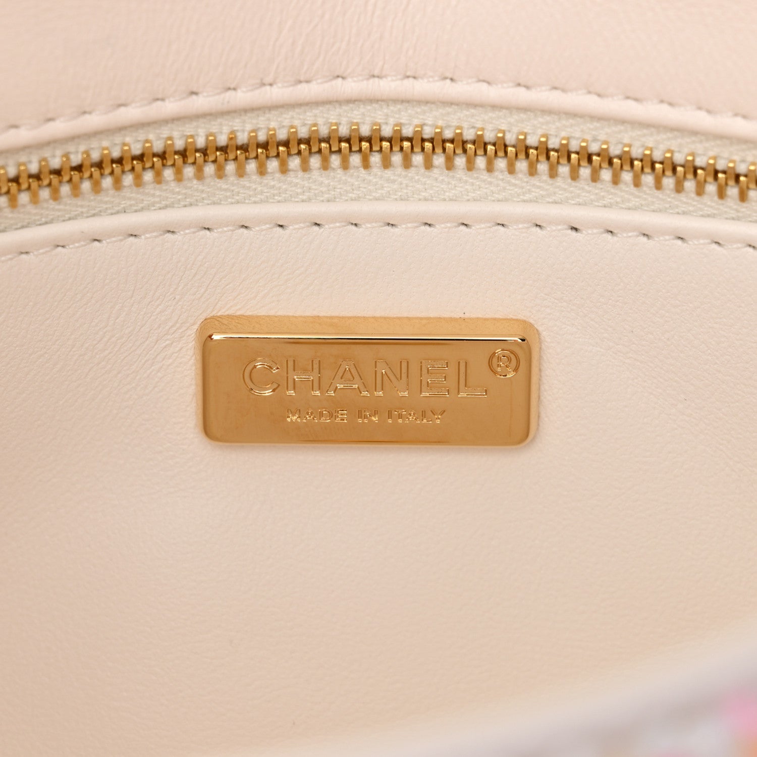 Sequin Logo Mini Rectangular Flap White Multicolor White Multicolor