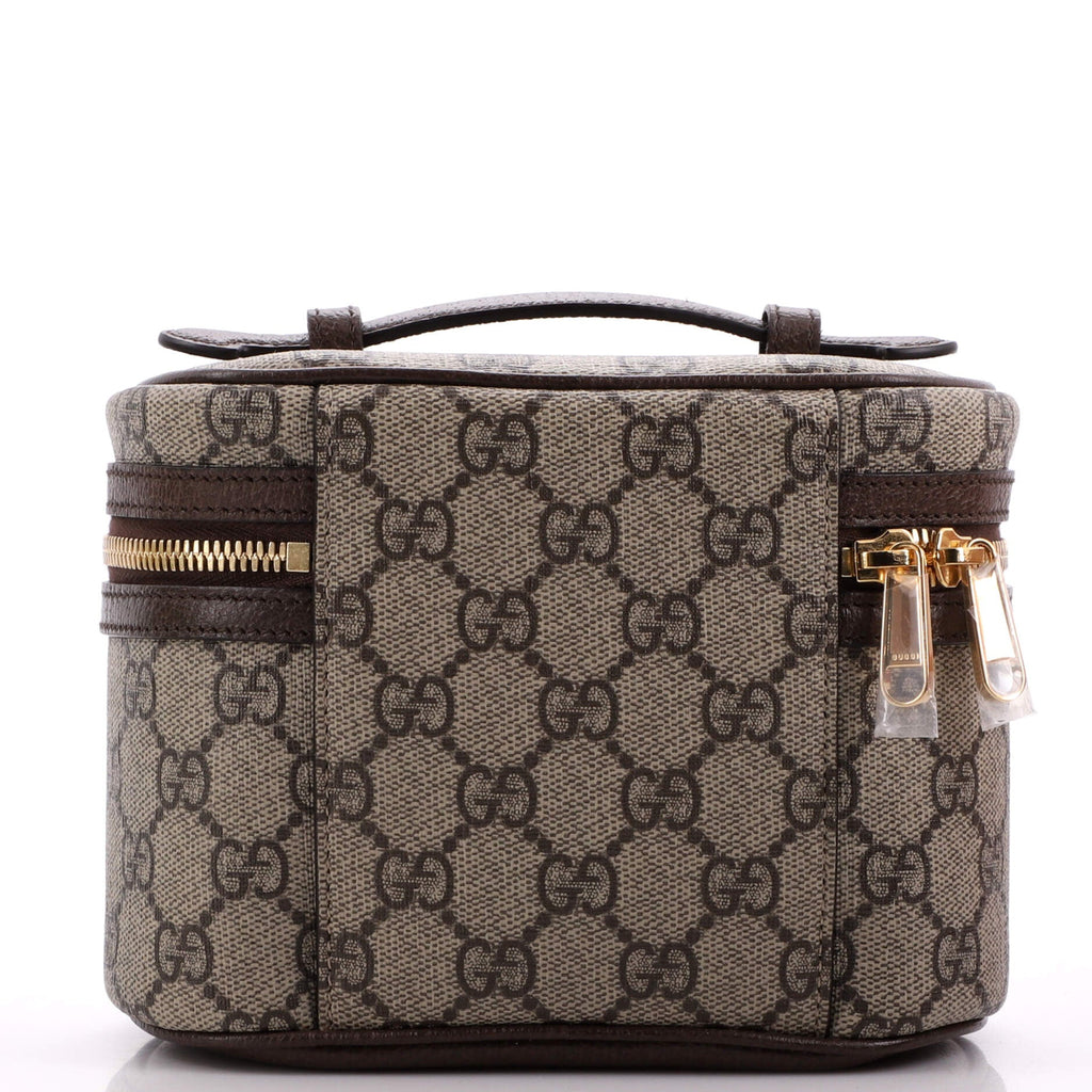 Ophidia Top Handle Cosmetic Case GG Coated Canvas Mini