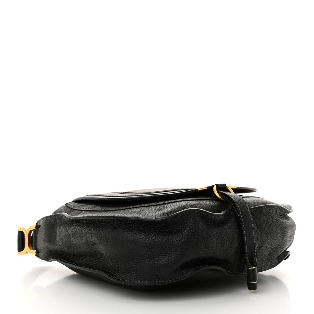 Calfskin Medium Marcie Hobo Black