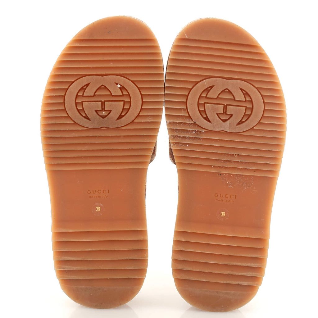 Women's Angelina Platform Slide Sandals GG Canvas