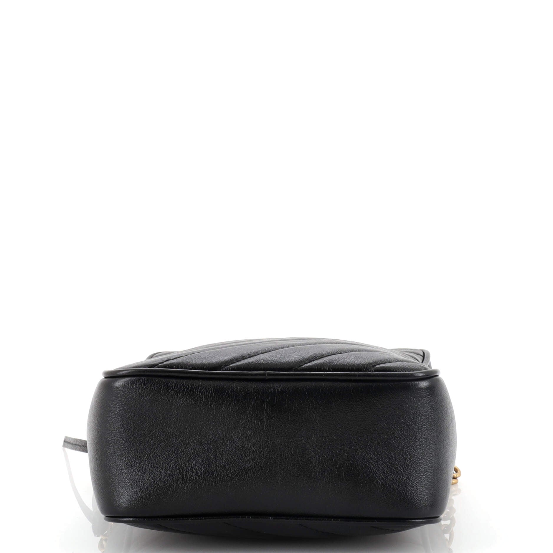GG Marmont Double Zip Camera Bag Diagonal Quilted Leather Mini