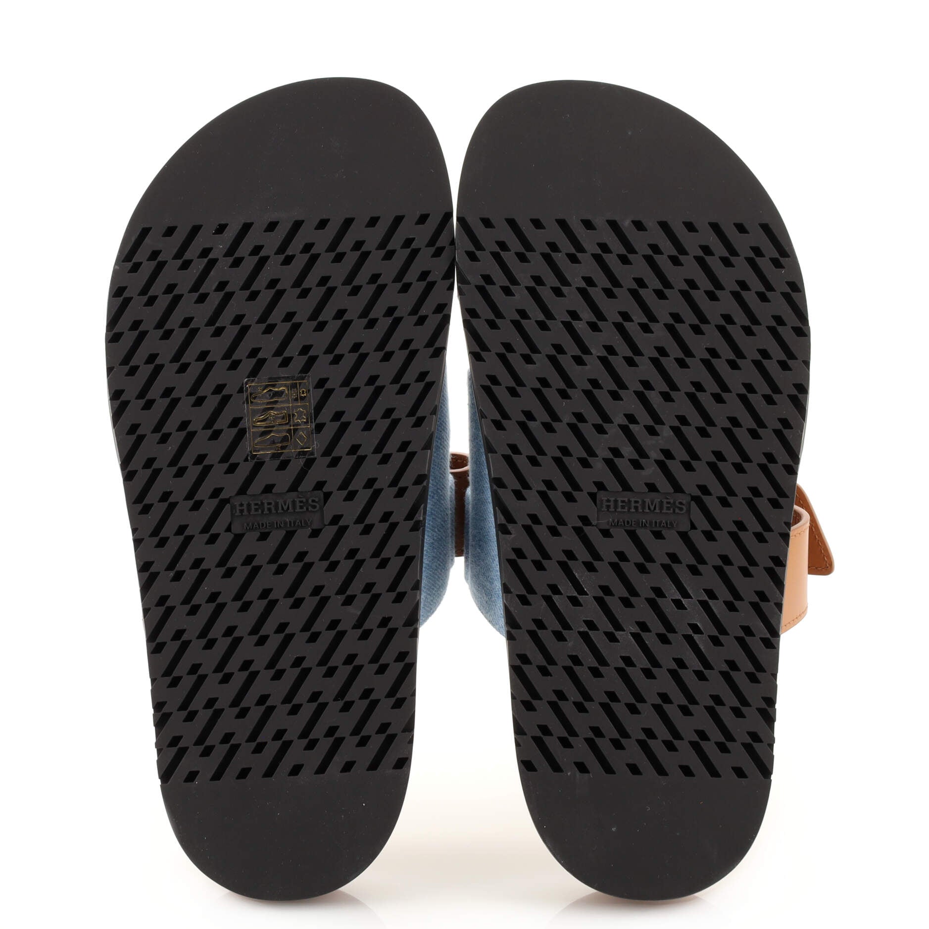 Women's Chypre Sandals Leather and Denim