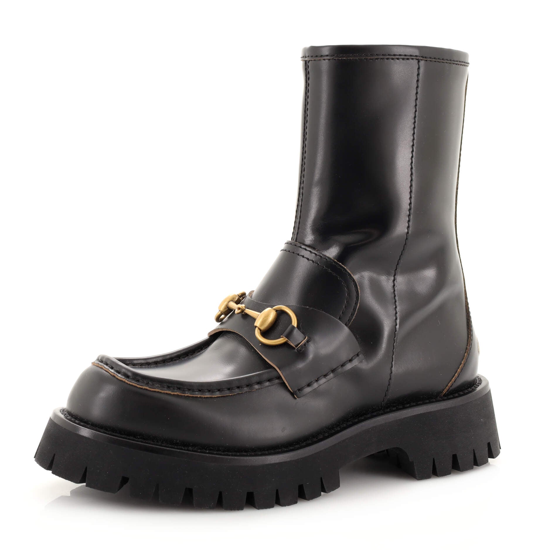 Women's Harald Horsebit Platform Ankle Boots Leather