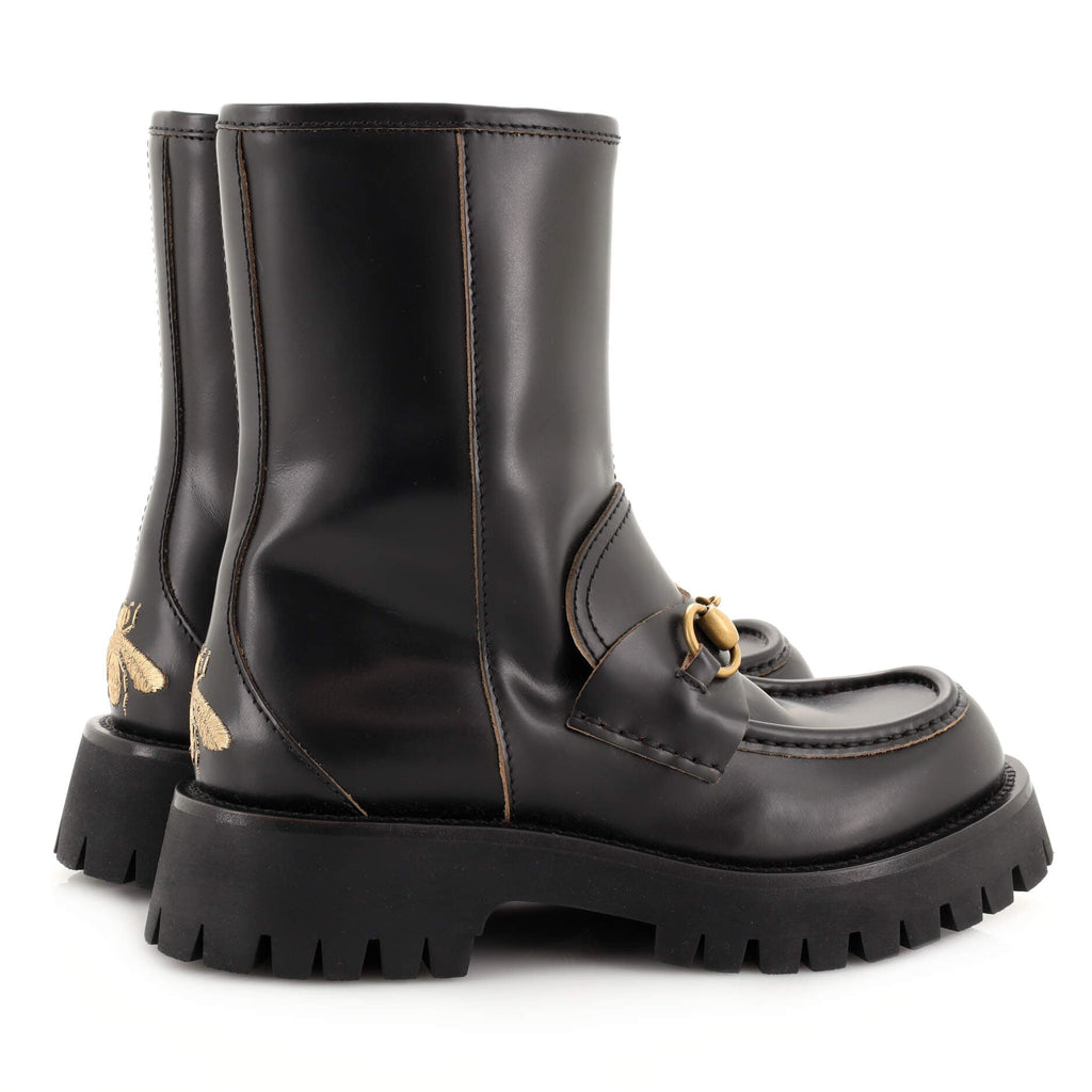 Women's Harald Horsebit Platform Ankle Boots Leather