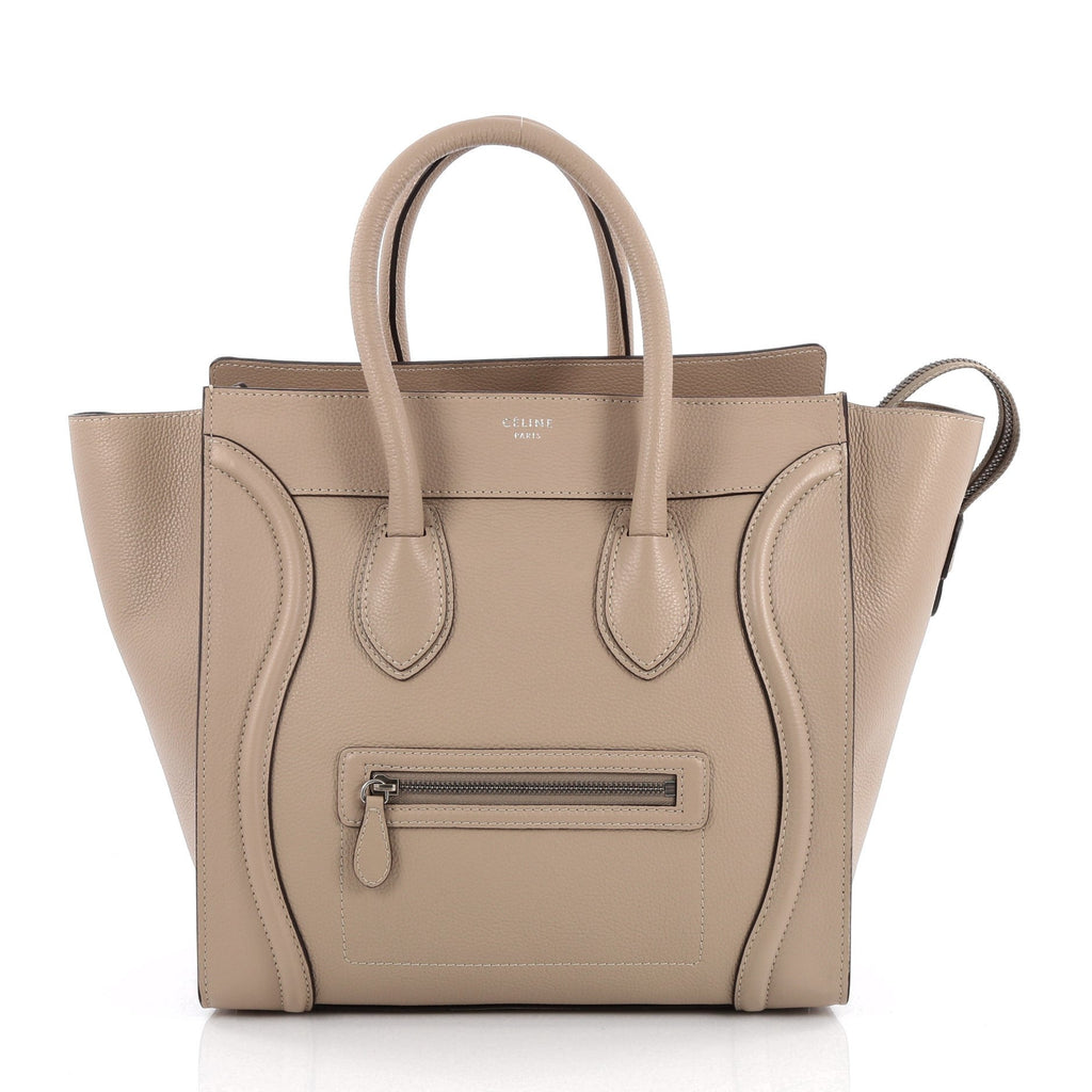 Luggage Handbag Grainy Leather Mini