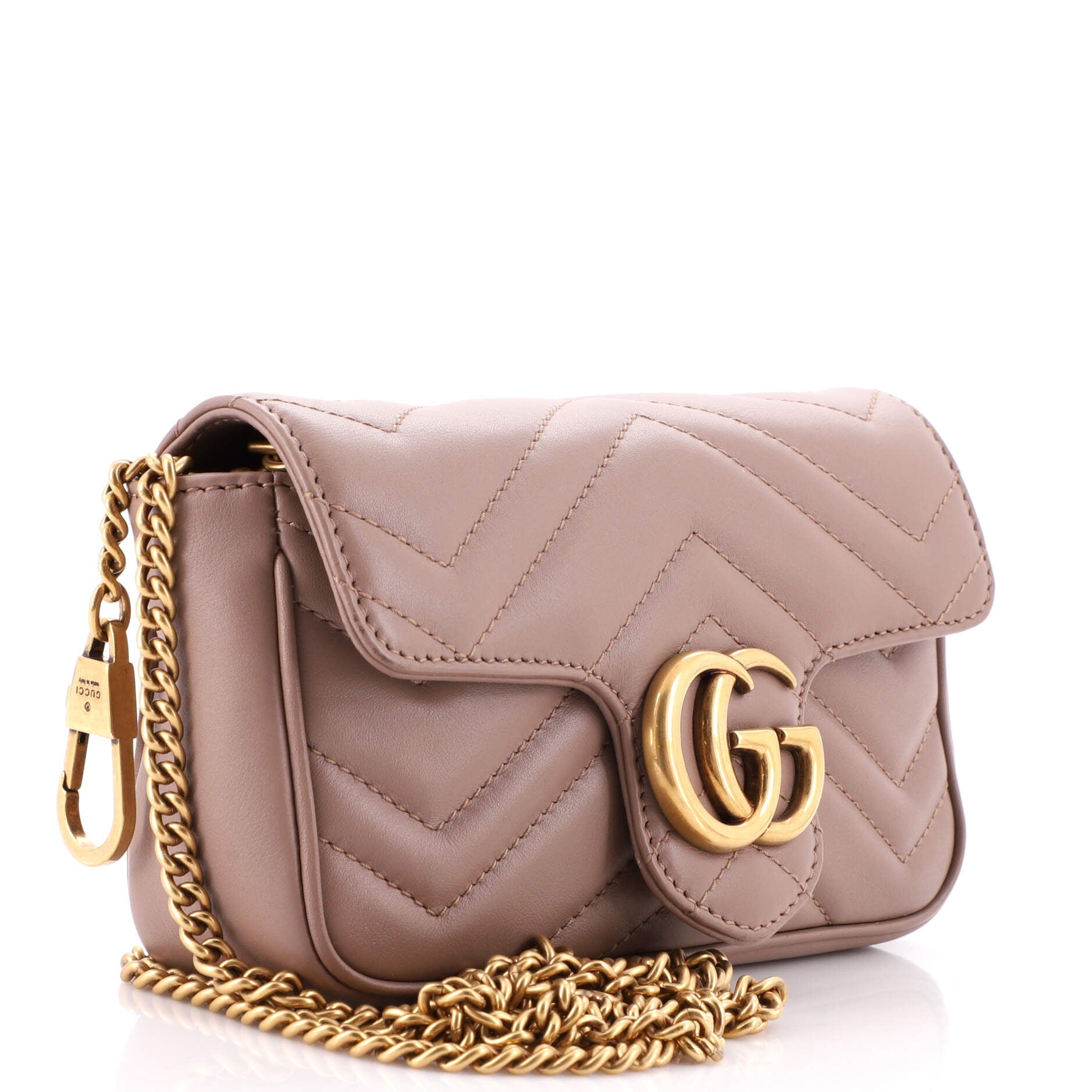 GG Marmont Flap Bag Matelasse Leather Super Mini