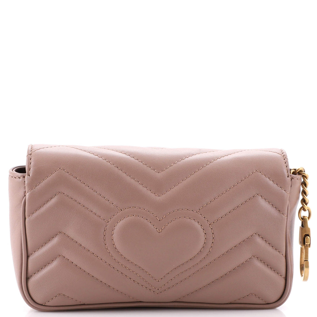 GG Marmont Flap Bag Matelasse Leather Super Mini
